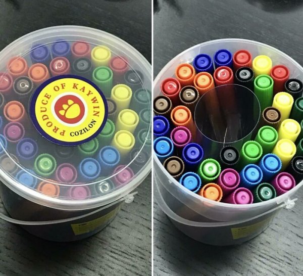 Этикетка в центре